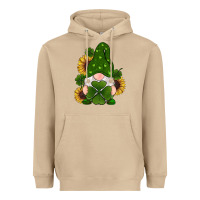 Mushroom st patricks day shamrock gnomes  sunflowers Heavyweight Hoodie - RanaPortraitStore