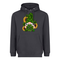 Smoke st patricks day shamrock gnomes  sunflowers Heavyweight Hoodie - RanaPortraitStore
