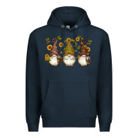 Navy coffee gnomes Premium Hoodie - Artiststas