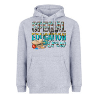 Heather Grey special education crew Heavyweight Hoodie - texasbilliewilder