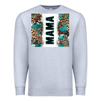 Heather Grey western mama Premium Sweatshirt - Zillion Design Studio