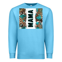 Ocean Blue western mama Premium Sweatshirt - Zillion Design Studio