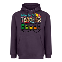 Plum battery life of a teacher Heavyweight Hoodie - Zillion Design Studio