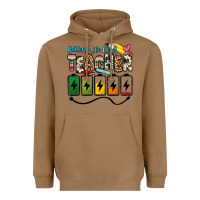 Toasted Coconut battery life of a teacher Heavyweight Hoodie - Zillion Design Studio