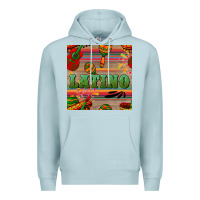 Blue Mist latino seamless pattern Premium Hoodie - BundleAndBundleShop