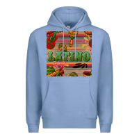 Colony Blue latino seamless pattern Premium Hoodie - BundleAndBundleShop