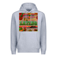 Heather Grey latino seamless pattern Premium Hoodie - BundleAndBundleShop