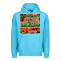 Ocean Blue latino seamless pattern Premium Hoodie - BundleAndBundleShop