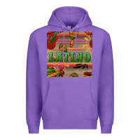 Purple latino seamless pattern Premium Hoodie - BundleAndBundleShop