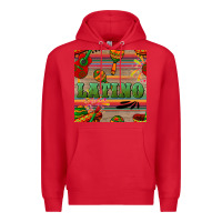 Red latino seamless pattern Premium Hoodie - BundleAndBundleShop