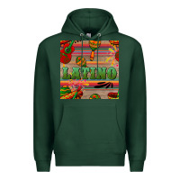 Sports Green latino seamless pattern Premium Hoodie - BundleAndBundleShop