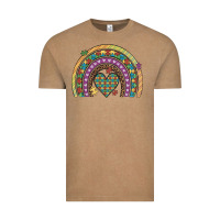 Vintage Coffee autism awareness heart leopard rainbow Vintage Tee - Artiststas
