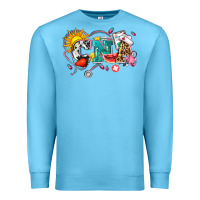 Ocean Blue summer cna Premium Sweatshirt - Zillion Design Studio