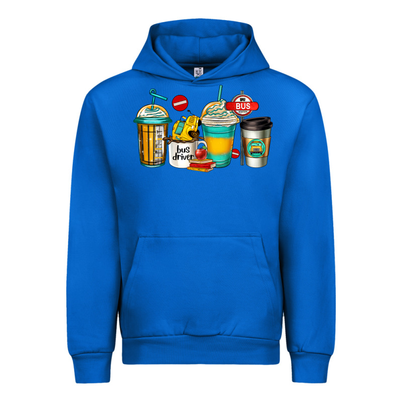 School Bus Driver Coffee Cups Urban Hoodie by Jasminsmagicworld | Teevron