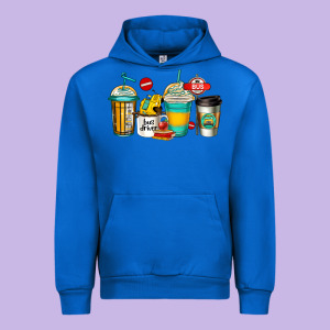 School Bus Driver Coffee Cups Urban Hoodie Designed By Jasminsmagicworld
