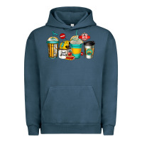 Pigment Midnight Navy school bus driver coffee cups Urban Hoodie - Jasminsmagicworld
