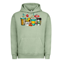 Pigment Oil Green school bus driver coffee cups Urban Hoodie - Jasminsmagicworld