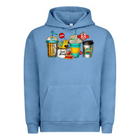 Pigment Pebble Blue school bus driver coffee cups Urban Hoodie - Jasminsmagicworld
