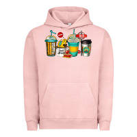 Pigment Salmon school bus driver coffee cups Urban Hoodie - Jasminsmagicworld