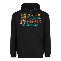 Black a lot can happen in three days Heavyweight Hoodie - Zillion Design Studio