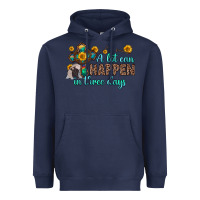 Navy a lot can happen in three days Heavyweight Hoodie - Zillion Design Studio