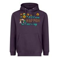 Plum a lot can happen in three days Heavyweight Hoodie - Zillion Design Studio