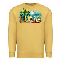 Antique Gold love summer teacher Premium Sweatshirt - Zillion Design Studio