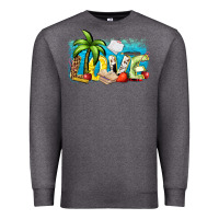 Charcoal Heather love summer teacher Premium Sweatshirt - Zillion Design Studio