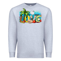 Heather Grey love summer teacher Premium Sweatshirt - Zillion Design Studio