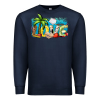 Navy love summer teacher Premium Sweatshirt - Zillion Design Studio
