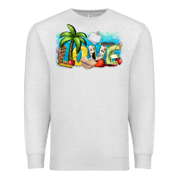 Oatmeal Heather love summer teacher Premium Sweatshirt - Zillion Design Studio