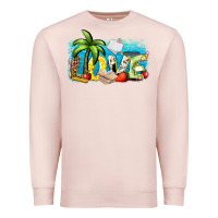 Pale Pink love summer teacher Premium Sweatshirt - Zillion Design Studio