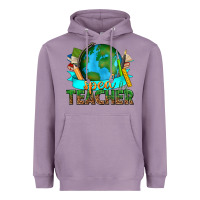 Lavender sped teacher with earth globe Heavyweight Hoodie - texasbilliewilder
