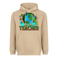 Mushroom sped teacher with earth globe Heavyweight Hoodie - texasbilliewilder