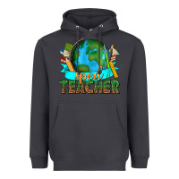 Smoke sped teacher with earth globe Heavyweight Hoodie - texasbilliewilder
