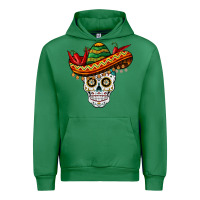 Emerald cinco de mayo sombrero skull Urban Hoodie - BarkalooDesign
