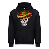 Foreset Green cinco de mayo sombrero skull Urban Hoodie - BarkalooDesign