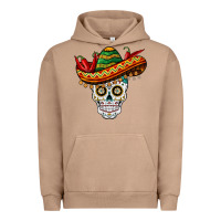 Pigment Burro cinco de mayo sombrero skull Urban Hoodie - BarkalooDesign