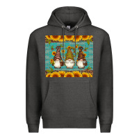 Charcoal Heather coffee gnomes Premium Hoodie - Artiststas