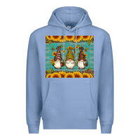 Colony Blue coffee gnomes Premium Hoodie - Artiststas