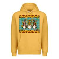 Mustard coffee gnomes Premium Hoodie - Artiststas