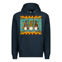 Navy coffee gnomes Premium Hoodie - Artiststas