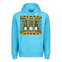 Ocean Blue coffee gnomes Premium Hoodie - Artiststas
