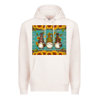 Pale Pink coffee gnomes Premium Hoodie - Artiststas
