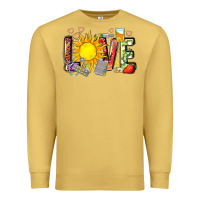 Antique Gold love summer nurse Premium Sweatshirt - Zillion Design Studio