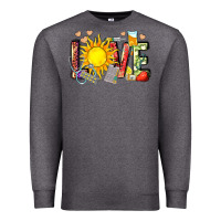 Charcoal Heather love summer nurse Premium Sweatshirt - Zillion Design Studio