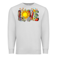 Dove Grey love summer nurse Premium Sweatshirt - Zillion Design Studio