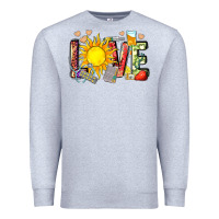 Heather Grey love summer nurse Premium Sweatshirt - Zillion Design Studio