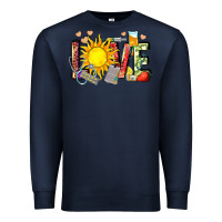 Navy love summer nurse Premium Sweatshirt - Zillion Design Studio