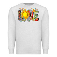 Oatmeal Heather love summer nurse Premium Sweatshirt - Zillion Design Studio